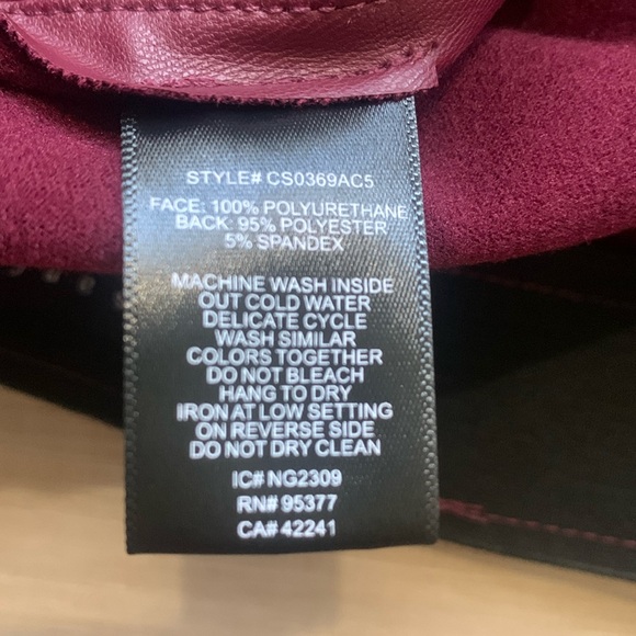 NWT Sanctuary Maroon Mini Skirt Night Out Size 0 - Picture 4 of 9